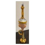 TR - Christopher Radko Double Face Golden Trumpet Ornament