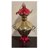 S - Set of 2 Glass Teapot and Samovar Ornaments