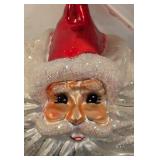 TR - Christopher Radko Winter Winds Santa Glass Ornament