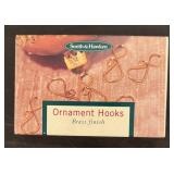 S - Set of 4 New Smith & Hawken Brass Finish Ornament Hooks