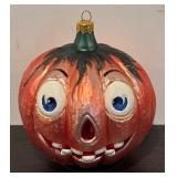 TR - Christopher Radko Jack-o-Lantern Glass Ornament