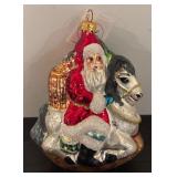 TR - Christopher Radko Carousel Clause Glass Ornament