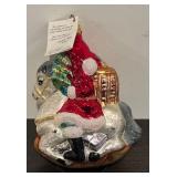 TR - Christopher Radko Carousel Clause Glass Ornament
