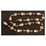 S - Christopher Radko Santa Claus by Starlight Glass Ornament Garland