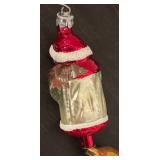 S - Christopher Radko Santa Claus by Starlight Glass Ornament Garland
