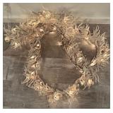 TR - Festive Light Up 9 Foot Garland with Snow-Tipped Branches