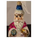 TR - Christopher Radko Incantation Wizard Santa Ornament