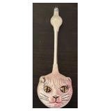 TR - Vintage-Style Cat Face Glass Christmas Ornament