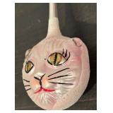 TR - Vintage-Style Cat Face Glass Christmas Ornament
