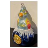 TR - Christopher Radko Vibrant Parrot Glass Ornament