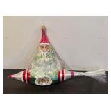 TR - VTG Christopher Radko Rocket Rider Santa in Space Rocketeer Christmas Ornament