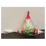 TR - VTG Christopher Radko Rocket Rider Santa in Space Rocketeer Christmas Ornament