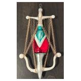TR - Christopher Radko Anchor Santa Glass Ornament