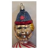 TR - Christopher Radko Squiggles Clown Glass Ornament