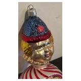 TR - Christopher Radko Squiggles Clown Glass Ornament