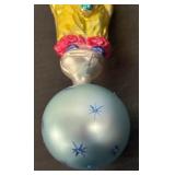 TR - Christopher Radko Circus Star Clown Glass Ornament