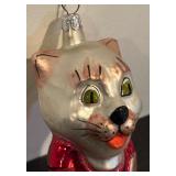 TR - Vintage Glass Kitten Ornament