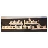 S - Village Accessories Set with Fences, Light Poles and Bench