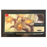 S - New Smith & Hawken Orchid String Lights, Crystal Orb Garland, and Scatter Crystals Decor Set