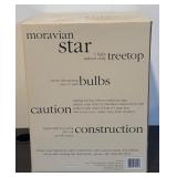 FR - Moravian Star Lighted Treetop Ornament