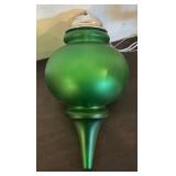 TR - Set of 2 Large Red and Green Holiday Ornaments