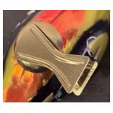 TR - Vintage Metal Bird Clip Ornament with Feather Tail