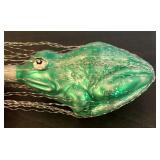 TR - Christopher Radko Frog and Ball Glass Ornament