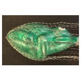TR - Christopher Radko Frog and Ball Glass Ornament