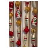 TR - Christopher Radko Santa Glass Christmas Garland
