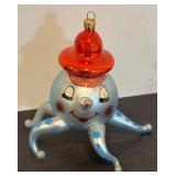 TR - Christopher Radko Wally Squid Octopus Glass Ornament