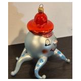 TR - Christopher Radko Wally Squid Octopus Glass Ornament