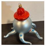 TR - Christopher Radko Wally Squid Octopus Glass Ornament