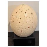 S - Moon and Star Ceramic Egg Lamp