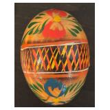 S - Set of 3 Hand-Painted Wooden Ukrainian Eggs