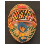 S - Set of 3 Hand-Painted Wooden Ukrainian Eggs