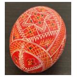 S - Set of 3 Hand-Painted Wooden Ukrainian Eggs