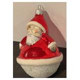 FR - Christopher Radko 4 Roly-Poly Santa Claus Ornament