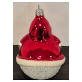 FR - Christopher Radko 4 Roly-Poly Santa Claus Ornament