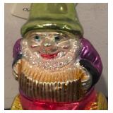 FR - Christopher Radko Accordion Elf Glass Ornament