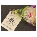 FR - Christopher Radko Accordion Elf Glass Ornament