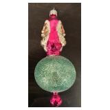 FR - Double Face Santa Glass Christmas Ornament