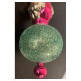 FR - Double Face Santa Glass Christmas Ornament