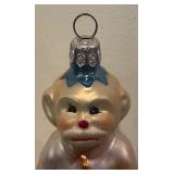FR - Christopher Radko Monkey Man Glass Ornament