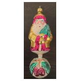 FR - Christopher Radko Bavarian Santa Drop Pinecone Ornament