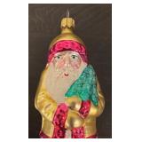 FR - Christopher Radko Bavarian Santa Drop Pinecone Ornament