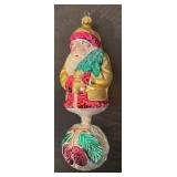 FR - Christopher Radko Bavarian Santa Drop Pinecone Ornament