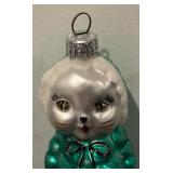 FR - Christopher Radko Eskimo Kitty Glass Ornament