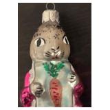 FR - Christopher Radko Shy Rabbit Glass Ornament