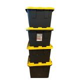 BS - Set of 4 Greenmade 27 Gallon Stackable Storage Totes