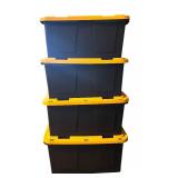 BS - Set of 4 Greenmade 27 Gallon Stackable Storage Totes